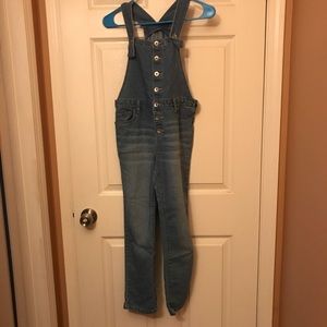 Girls denim overalls